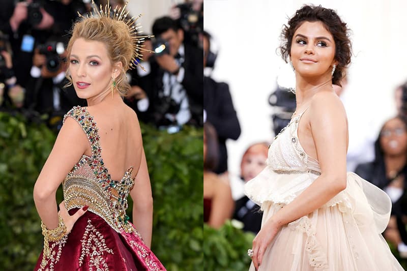 blake lively selena gomez hidden messages in met gala 2018