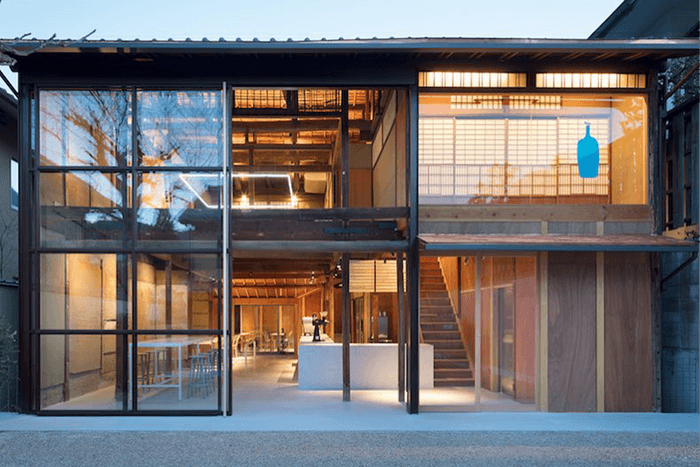 摩登設計 x 傳統日本建築風格-Blue Bottle 正式進駐京都!