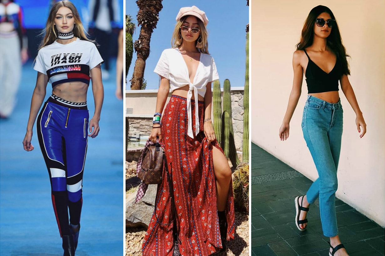 Crop top trend in summer