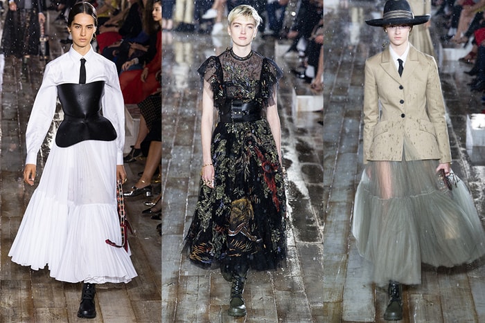 Dior 滂沱大雨中發佈 2019 早春系列，展現剛柔並重的時尚美學
