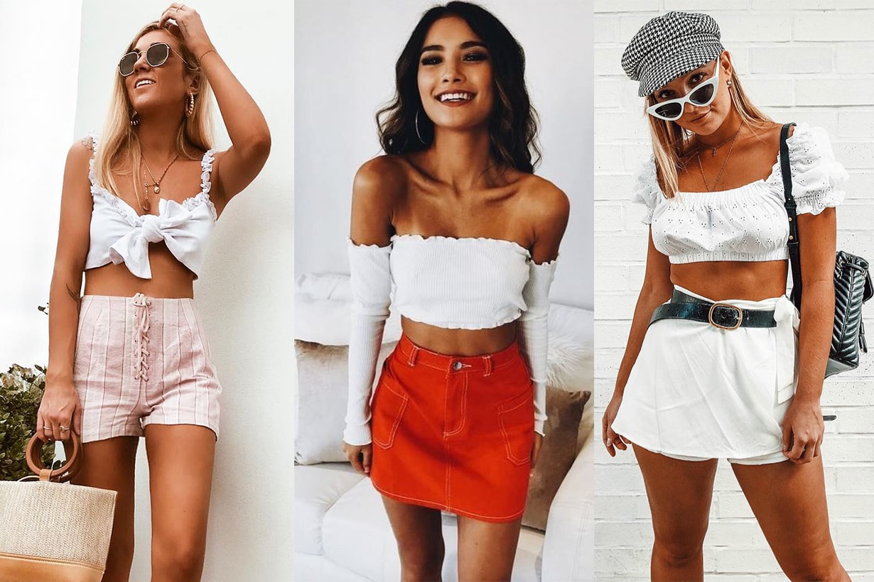 Crop top trend in summer