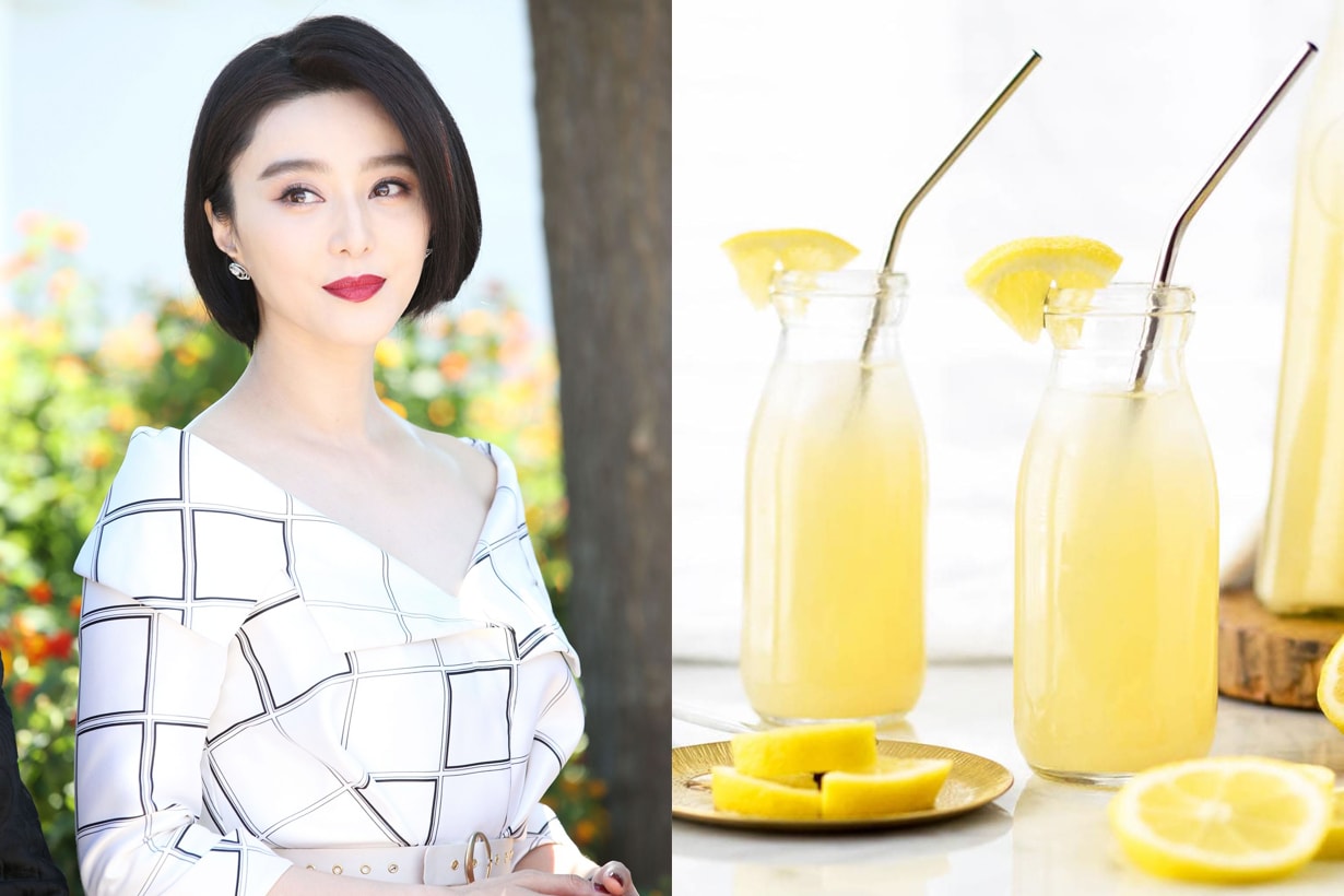 Fan Bingbing Summer Whitening Drink skincare drinking therapy lemon manuka Pearl Barley water