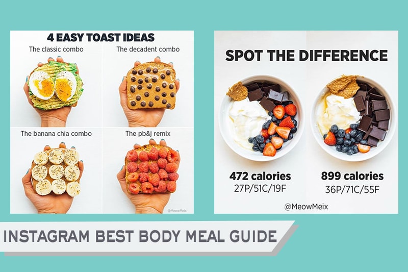 keep fit food instruction instagram meowmeix