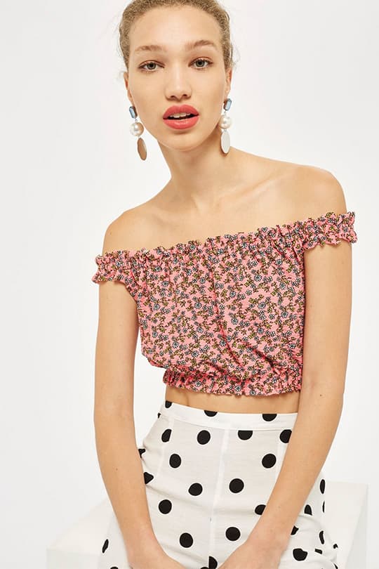 off-shoulder-top Topshop