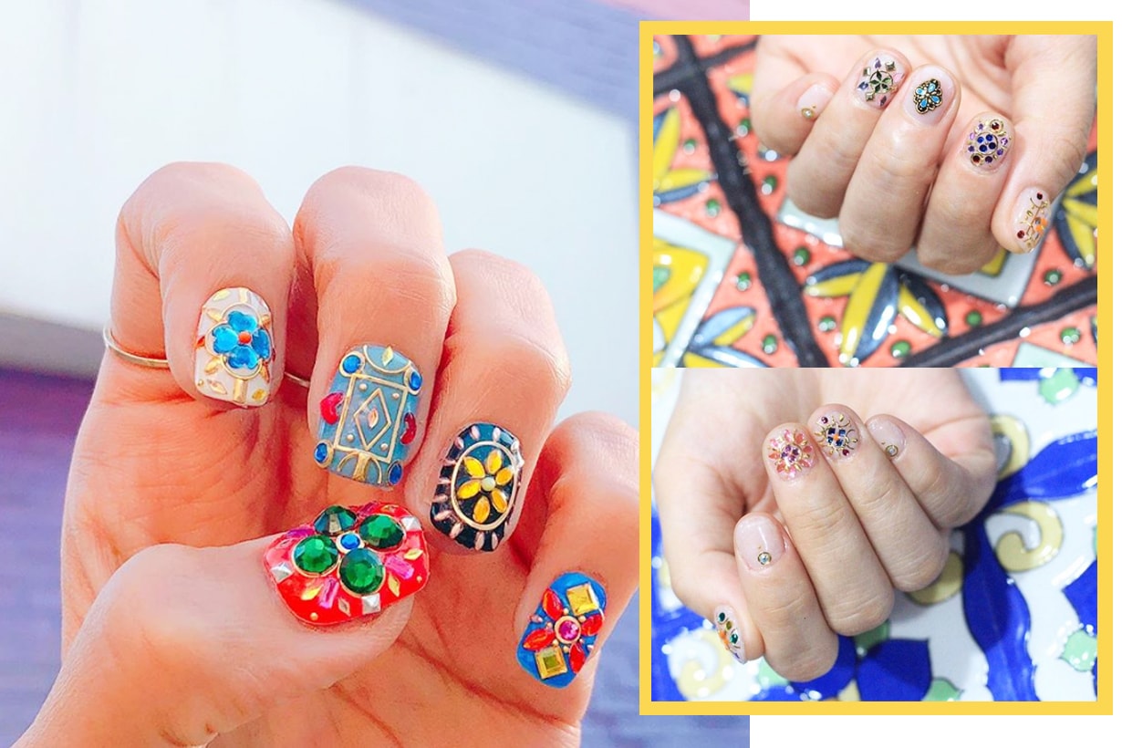 Park Eun Kyung Tile Beads Nail Korean Manicure Nail Arts K Beauty