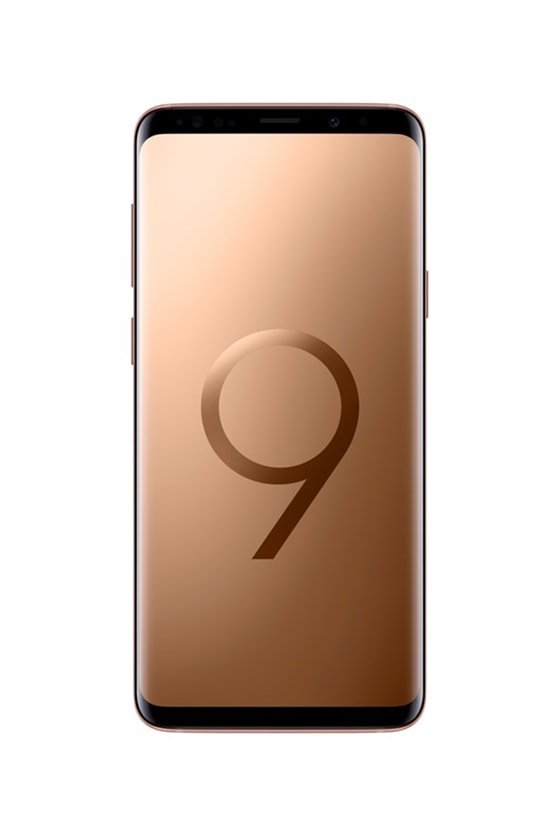samsung galaxy s9 plus sunrise gold burgundy red
