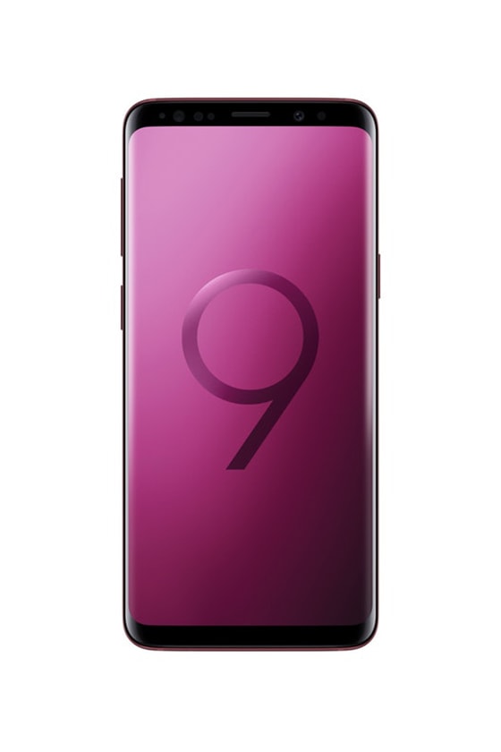 samsung galaxy s9 plus sunrise gold burgundy red