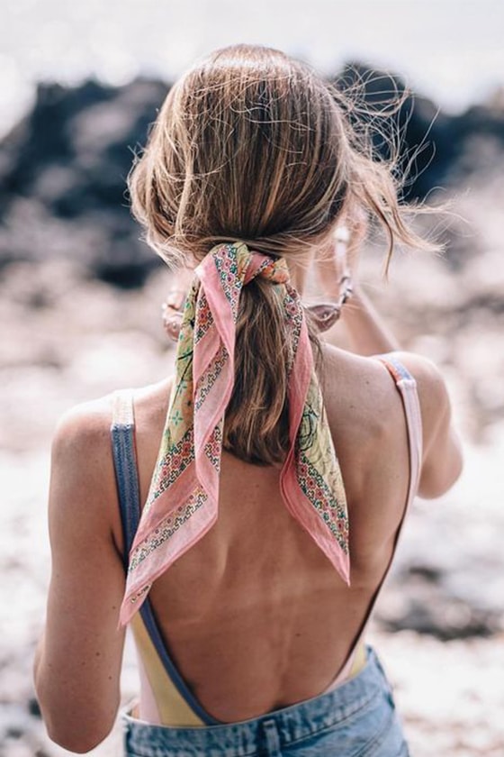 scarf summer hairstyle inspiration pinterest