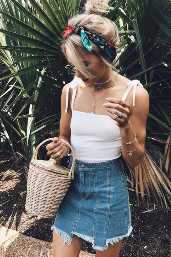 scarf summer hairstyle inspiration pinterest