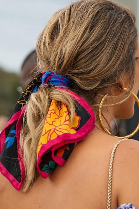 scarf summer hairstyle inspiration pinterest