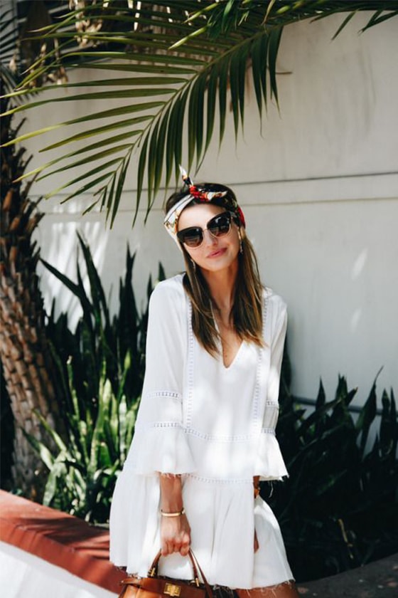 scarf summer hairstyle inspiration pinterest
