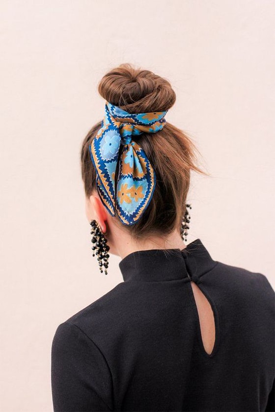 scarf summer hairstyle inspiration pinterest
