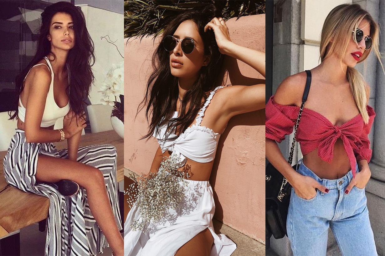 Crop top trend in summer