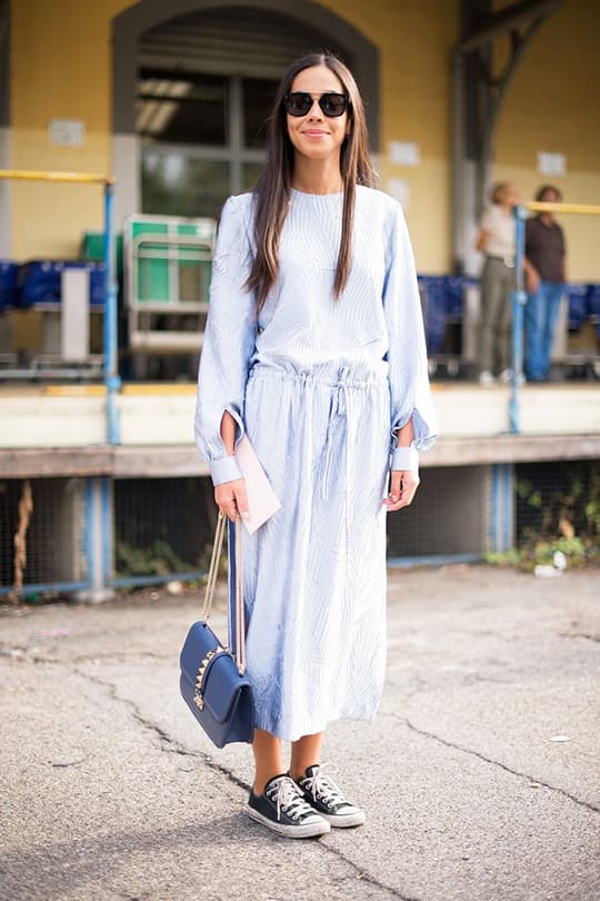 sneakers-with-dress-summer-street-style