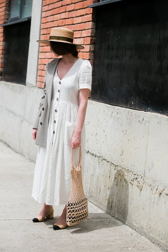summer outfit idea street style_