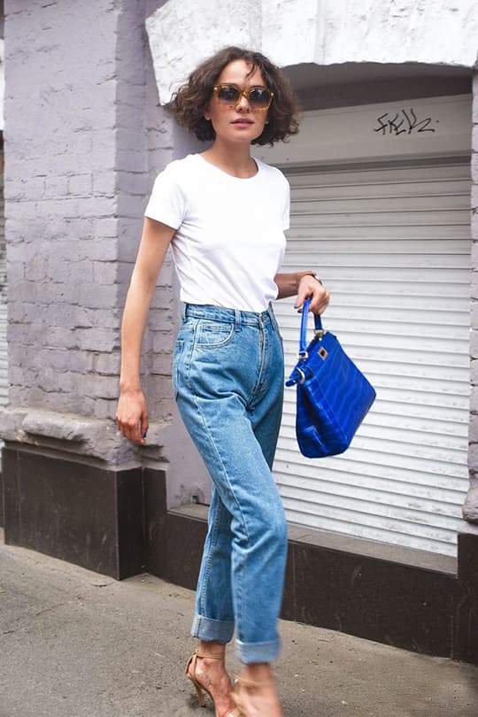 white tee denim jeans summer styling tips street style