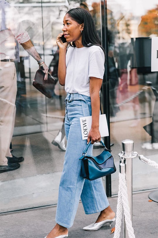 white tee denim jeans summer styling tips street style