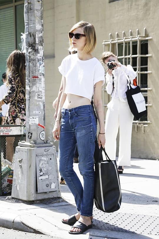 white tee denim jeans summer styling tips street style