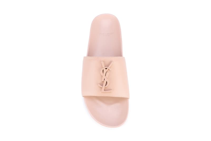saint Laurent sports slides sandals dusty pink