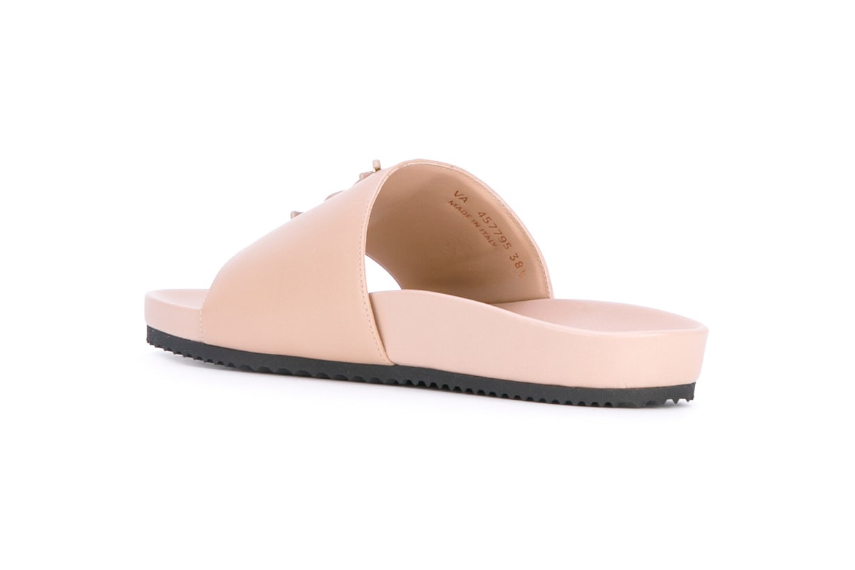 saint Laurent sports slides sandals dusty pink