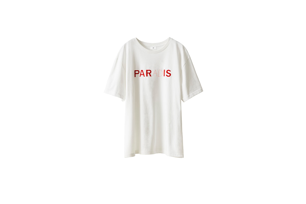 H&M “Bonjour Paris” Collection - White Embroidered Tee