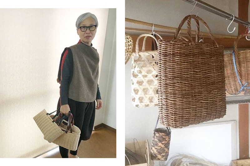 Japanese handmade straw bags