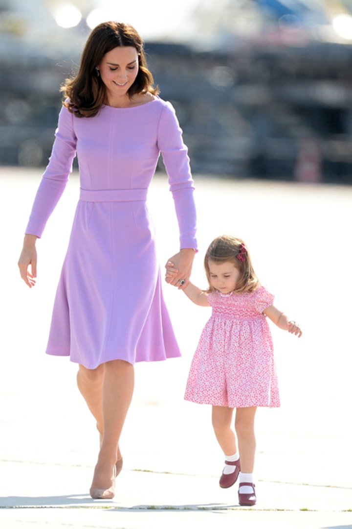 Kate Middleton Princess Charlotte mother and daughter outfits