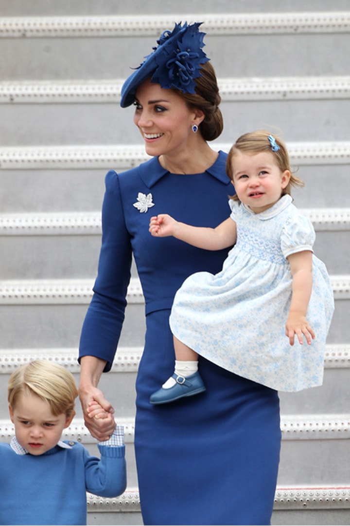 Kate Middleton Princess Charlotte mother and daughter outfits