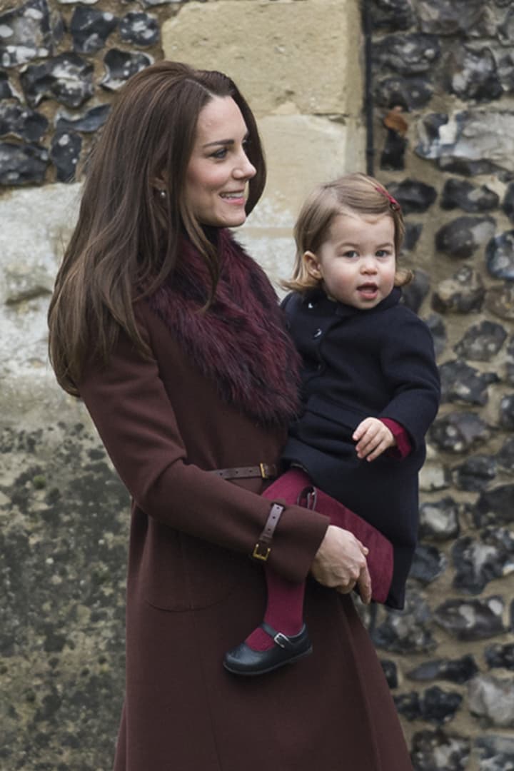 Kate Middleton Princess Charlotte mother and daughter outfits