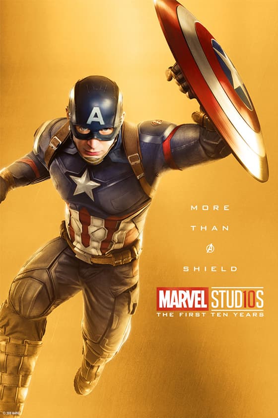 Marvel Studios Celebrating 10th Anniversary Posters