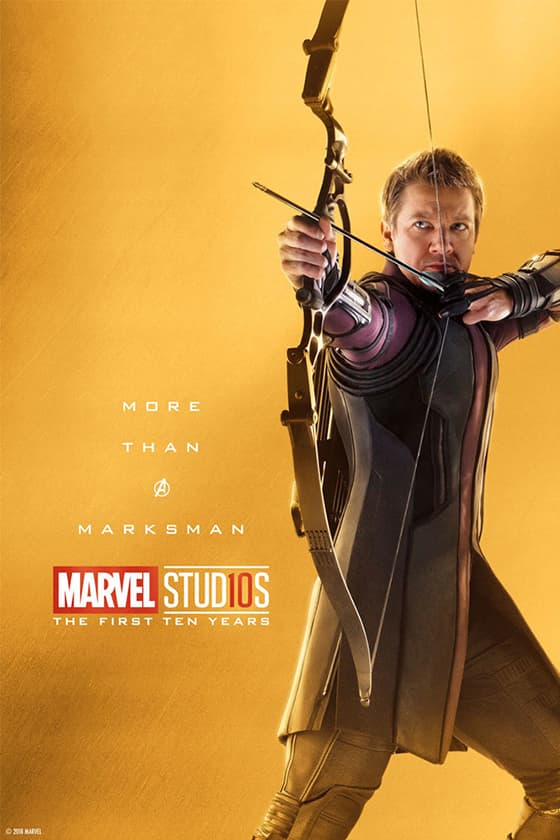 Marvel Studios Celebrating 10th Anniversary Posters