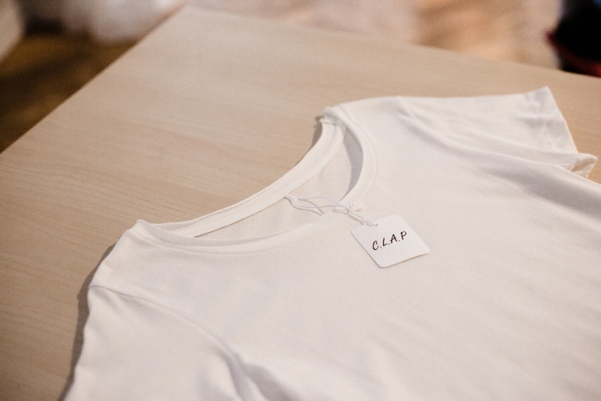C.L.A.P Taiwan Brand White Tee shirts only