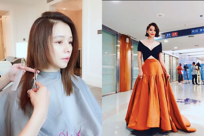 剪了耳下短髮的徐若暄,在金曲獎紅毯上完美演繹優雅辣媽形象