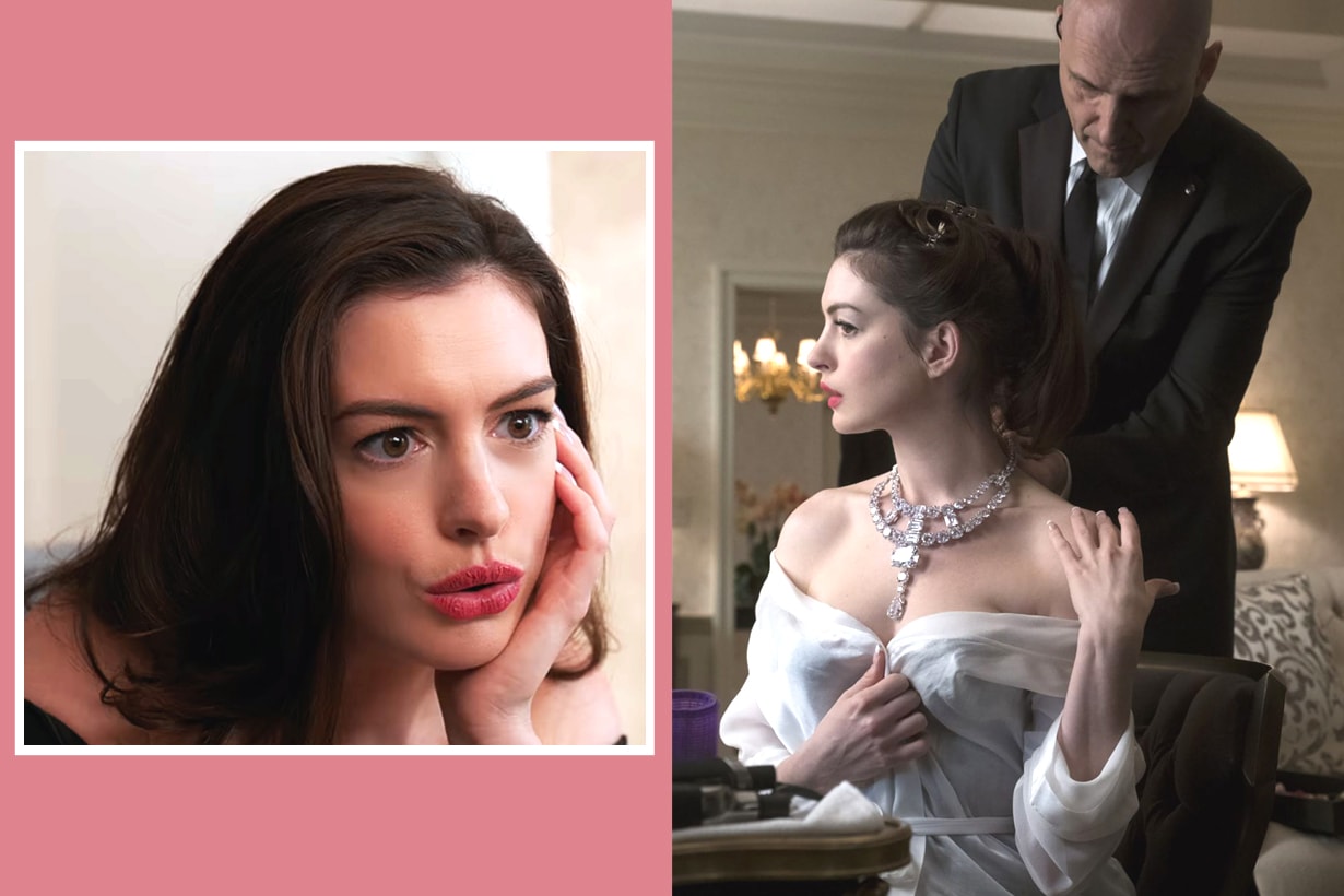 Anne Hathaway Ocean’s 8 Daphne Kulger Hathahate Movie character french tip nail nail arts manicure