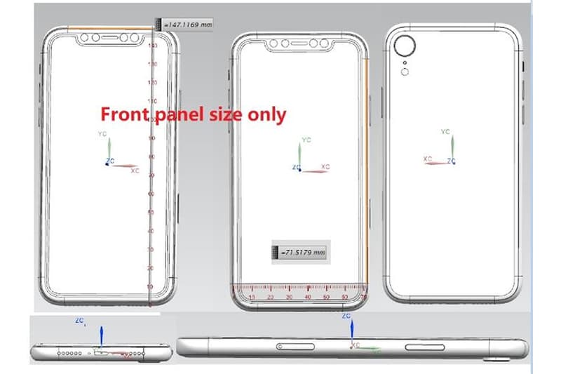 apple iphone x plus design leak triple camera new