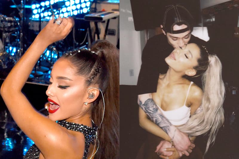 ariana grande pete davidson engagement ring instagram photo dream