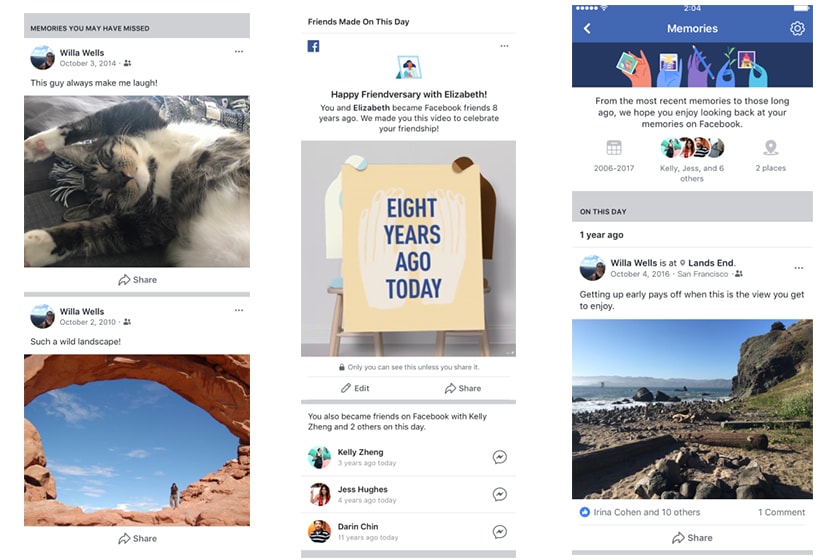 facebook launches memories a new home for reminiscing