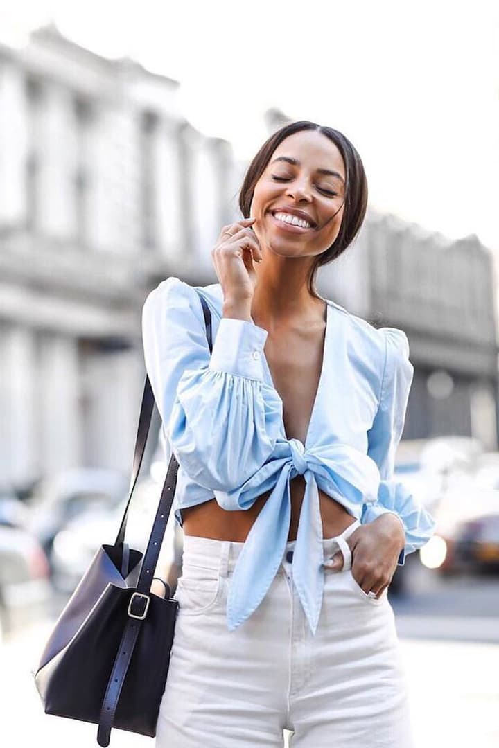 Crop Top Front Tie Crop Top Summer Must Have fashion items summer styling summer outfit street style