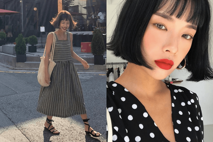 復古髮型甜美妝容是她的招牌,跟著這位韓國小姐姐當個法式美人
