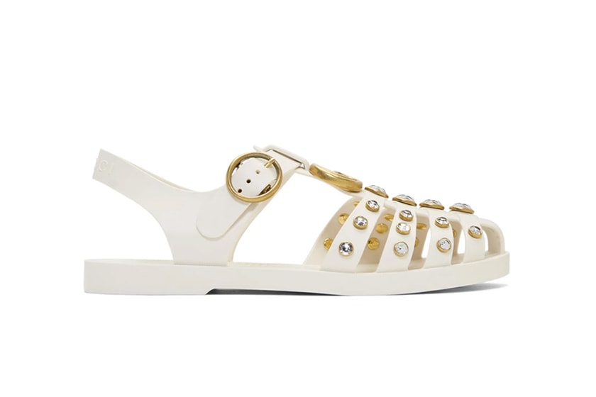 gucci-white-jelly-sandals shoes-