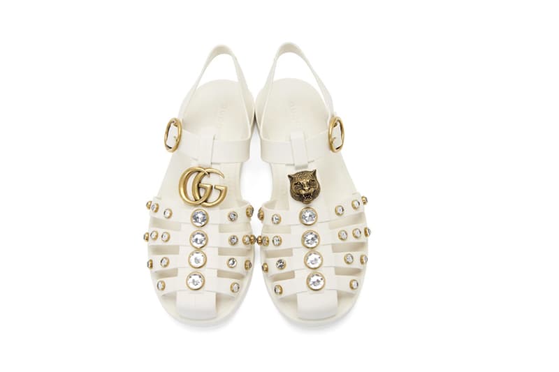 gucci-white-jelly-sandals shoes-