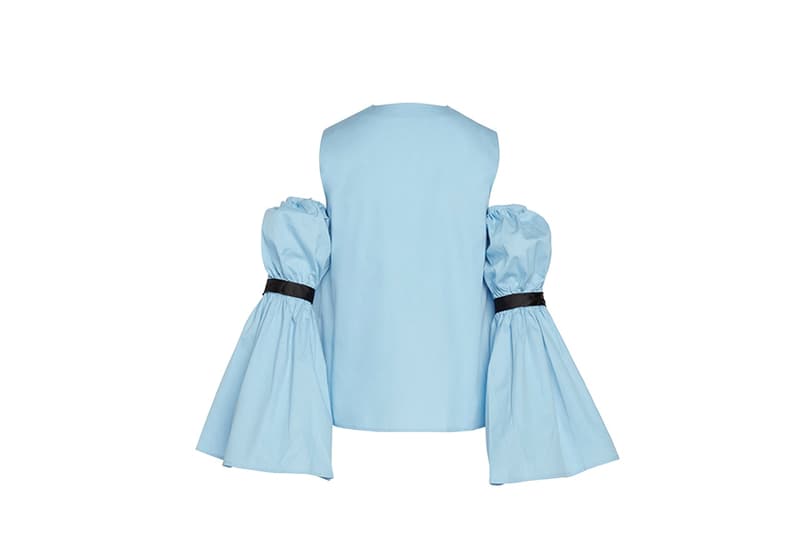 half-mad Online Shop off shoulder blue top