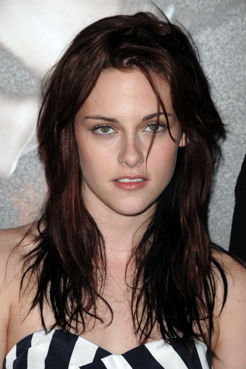 Kristen Stewart beauty evolution long curly hair short hair skin head smokey eyes makeup celebrities hairstyles
