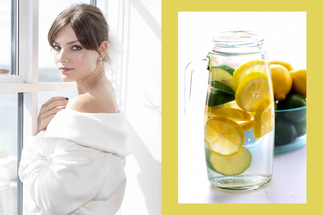 Lemon water detox whitening healthy diet keep fit vitamin c best time drinking
