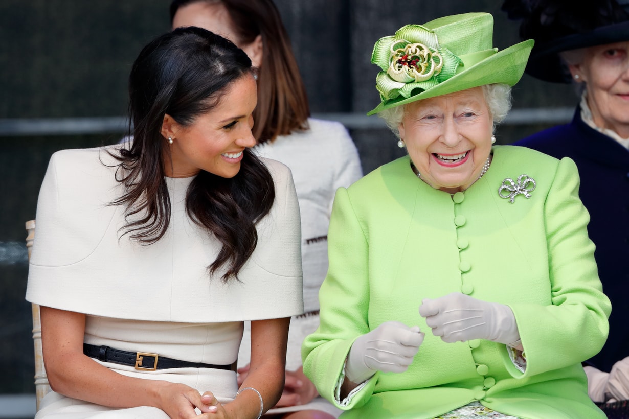Meghan Markle Queen Elizabeth II British Royal BFF royal visit Cheshire sense of humor
