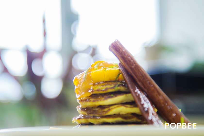 soymilk Mango Pancake