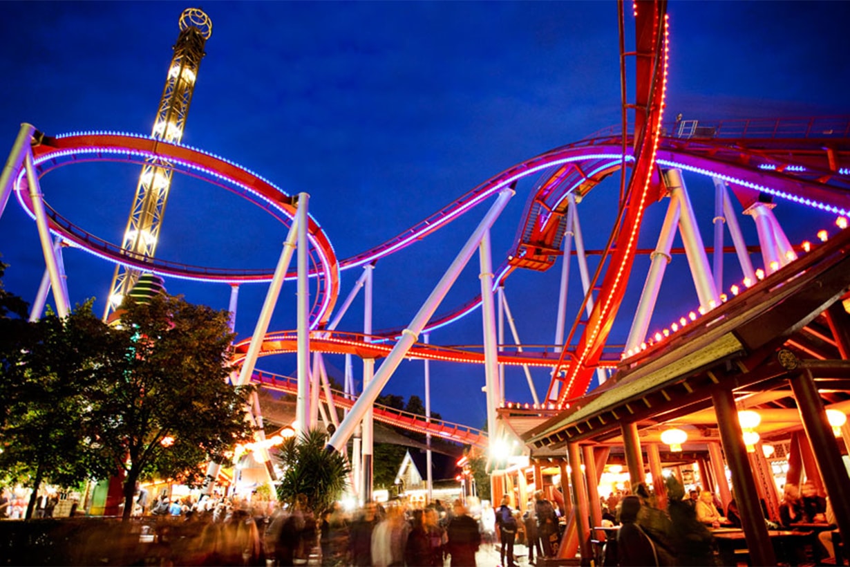 roller coaster in Tivoli Garden
