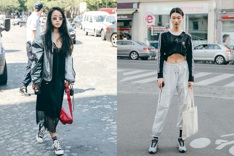 Sneaker outfit must know tee jeans dress jumpsuits lace