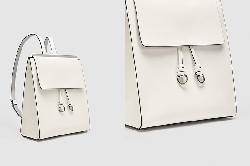 zara white blackpack