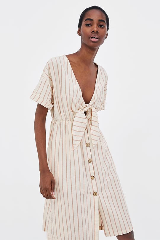 zara-summer-dress-trend-button-front dress